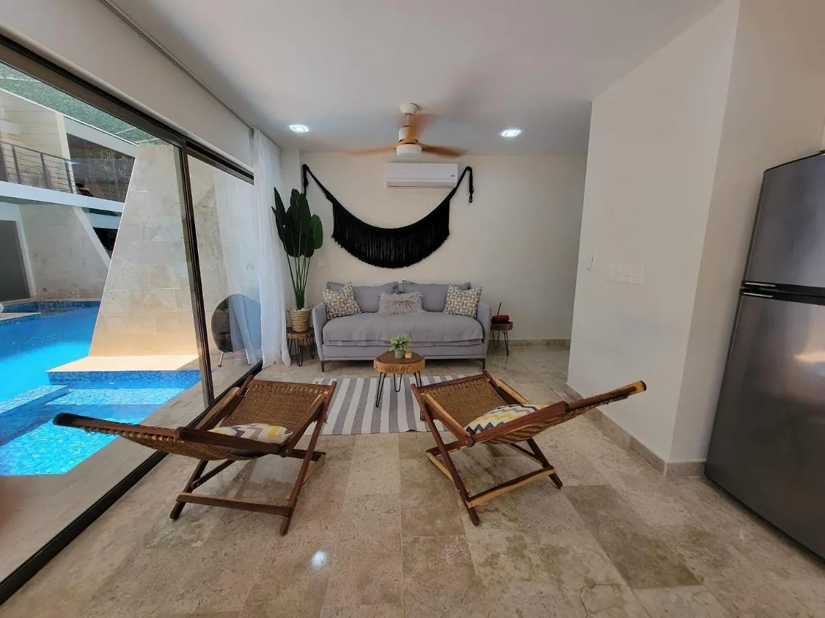 Great&Cosy Design 1Bed - Ground Floor Swim-Up Apartment Tulum